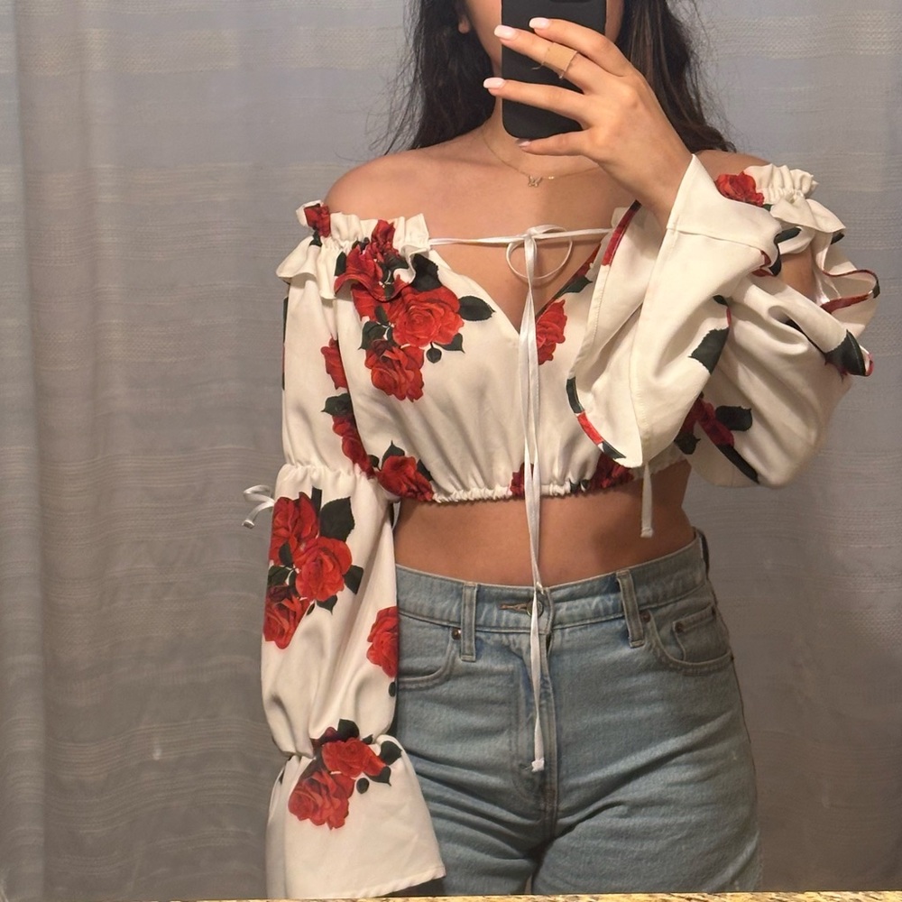 Floral Off-Shoulder Top